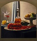 Still Life with Bourbon and Lobster by Luis Jose Estremadoyro
